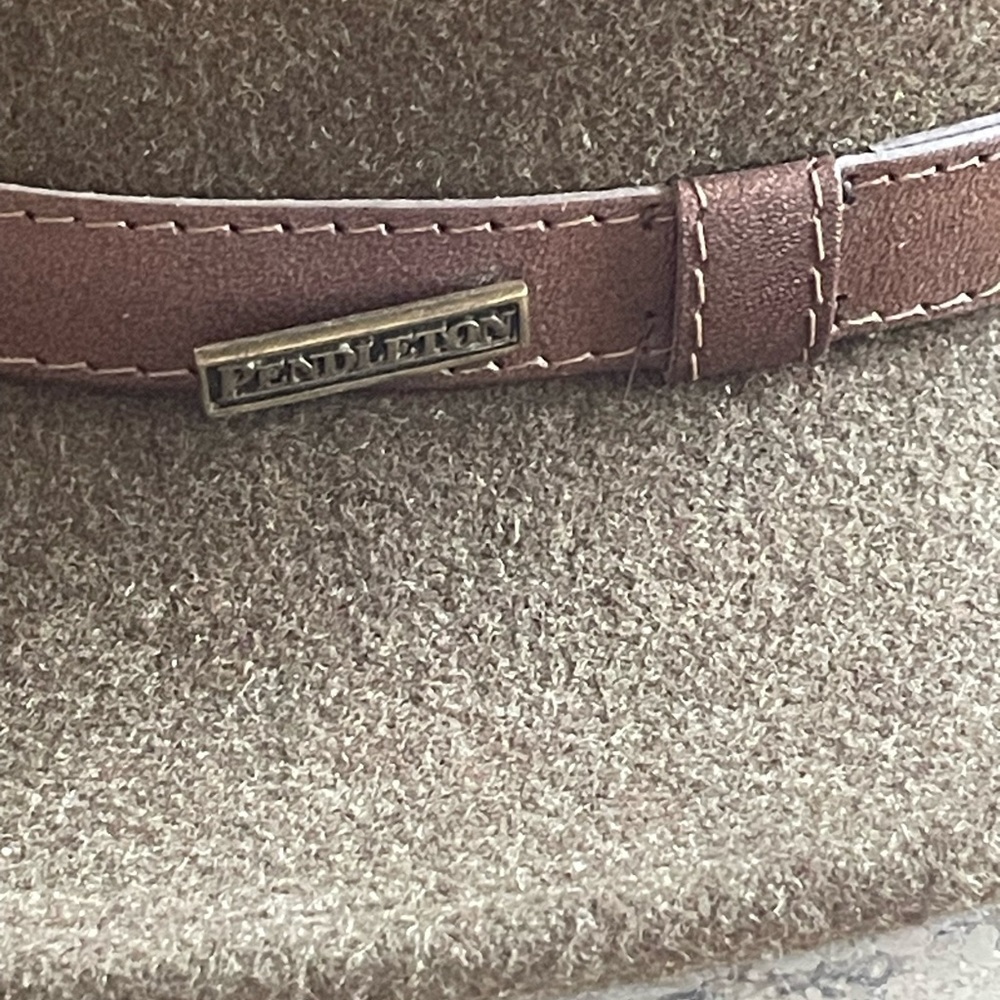 Pendleton Olive Wool Hat with Brown Band - Picture 7 of 10